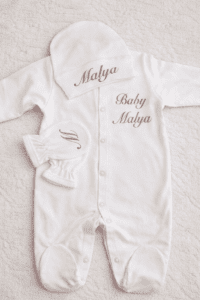 ensemble en coton flocage