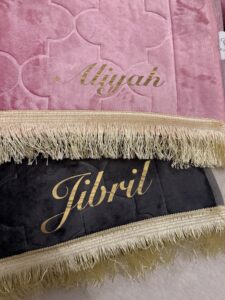 tapis de prière épais flocage / broderie