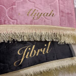 tapis de prière épais flocage / broderie