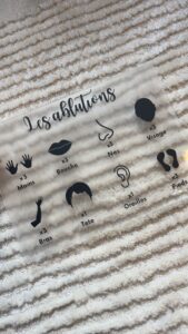 plaque ablutions plexiglas