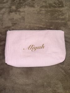 trousse de toilette en gaz de coton