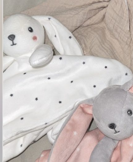 doudou en gaze de coton lapin (copie) doudou en gaze de coton lapin (copie)