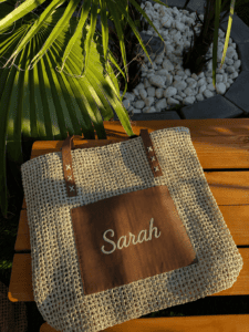 sac de plage crocheté