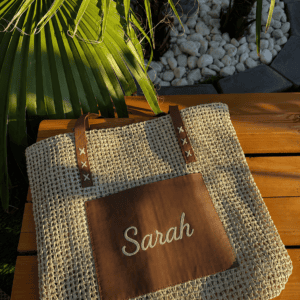 sac de plage crocheté